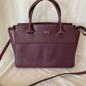 Beautiful wine colored Kate Spade bag